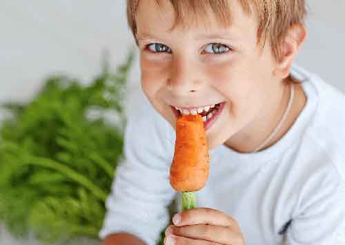 غذای سالم که برای دندان کودکان